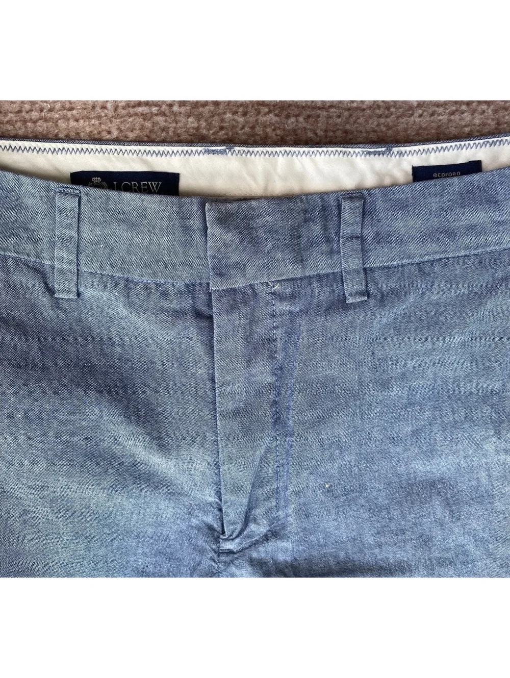 J.Crew Bedford Cotton Chambray preppy quiet luxury golf country club pant